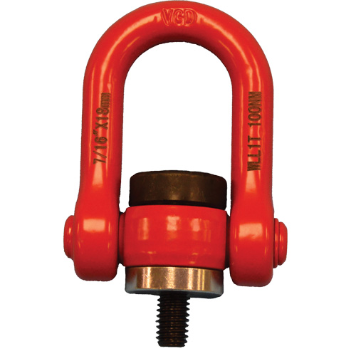 VQ Swivel Hoist Lifting Ring, M8, 12 mm Thread Length, Alloy Steel Solutions industrielles ALPHA