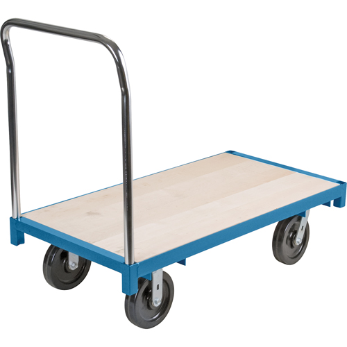 Chariot &agrave; plateforme robuste, 72" lo x 36" la, Capacit&eacute; de 2500 lb, Roues en Nylon Solutions industrielles ALPHA