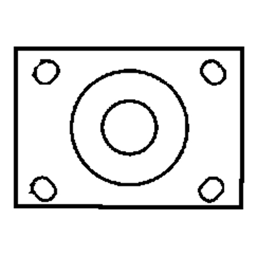 Total Locking Caster, Swivel with Brake, 6" (152.4 mm), Rubber, 450 lbs. (204 kg.) Solutions industrielles ALPHA