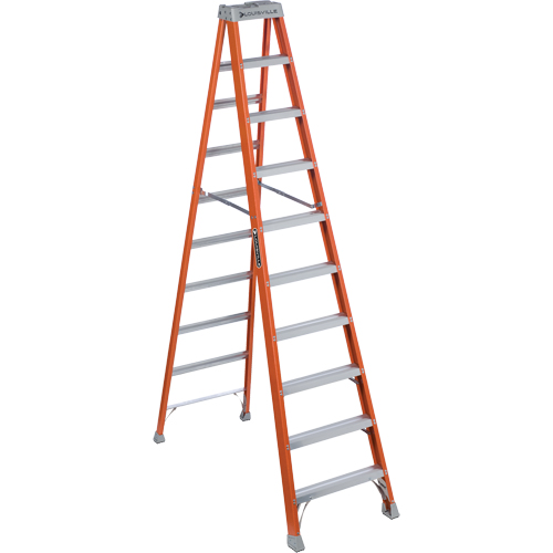 Escabeaux industriels robustes, 10', Fibre de verre, Capacit&eacute; 300 lb, Type 1A Solutions industrielles ALPHA