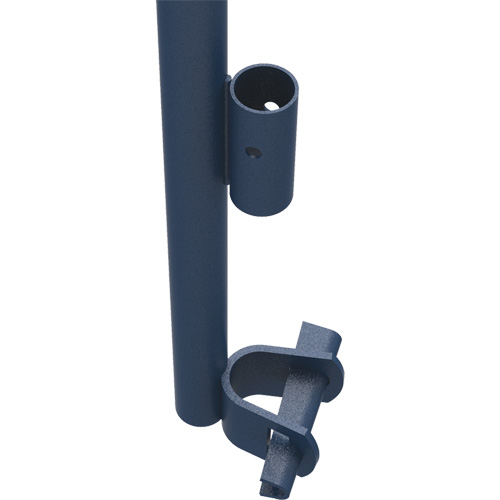 Accessoires pour &eacute;chafaudage - Poteau de garde-corps a/support, Poteau de garde-corps, 6" la x 56" h Solutions industrielles ALPHA