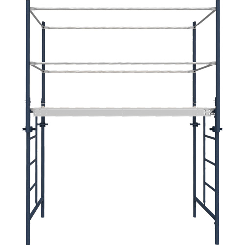 Accessoires pour &eacute;chafaudage - Poteau de garde-corps a/support, Poteau de garde-corps, 6" la x 56" h Solutions industrielles ALPHA