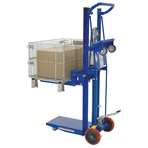 Platform Lift Stacker, Foot Pump Operated, 750 lbs. Capacity, 52" Max Lift Solutions industrielles ALPHA