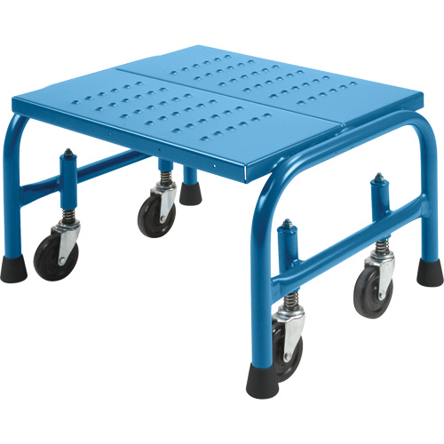 Rolling Step Stand 20 X 16 X 12, 1 Steps, 18" Step Width, 12" Platform Height, Steel Solutions industrielles ALPHA