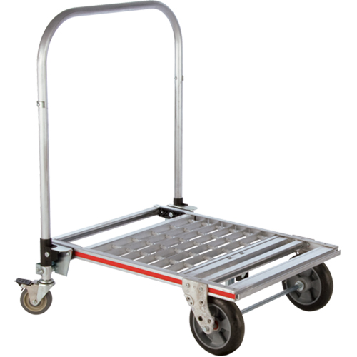 Chariot &agrave; plateforme repliable &agrave; quatre roues, Aluminium, 750 lb, 31" lo x 23-1/4" la, Hauteur 39" Solutions industrielles ALPHA