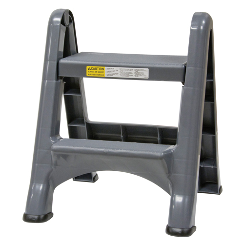 Folding Step Stool, 2 Steps, 19-1/2" x 20-1/2" x 22-3/4" High Solutions industrielles ALPHA