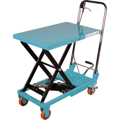 Heavy-Duty Hydraulic Scissor Lift Table, 27-1/2" L x 17-3/4" W, Steel, 330 lbs. Capacity Solutions industrielles ALPHA