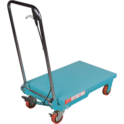 Heavy-Duty Hydraulic Scissor Lift Table, 27-1/2" L x 17-3/4" W, Steel, 330 lbs. Capacity Solutions industrielles ALPHA