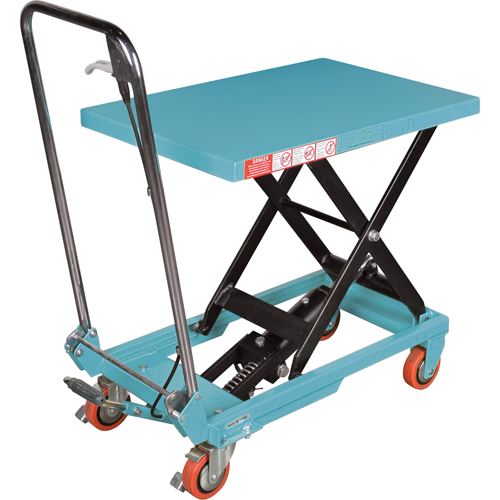 Heavy-Duty Hydraulic Scissor Lift Table, 27-1/2" L x 17-3/4" W, Steel, 330 lbs. Capacity Solutions industrielles ALPHA