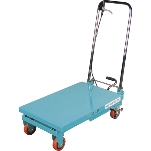 Heavy-Duty Hydraulic Scissor Lift Table, 27-1/2" L x 17-3/4" W, Steel, 330 lbs. Capacity Solutions industrielles ALPHA