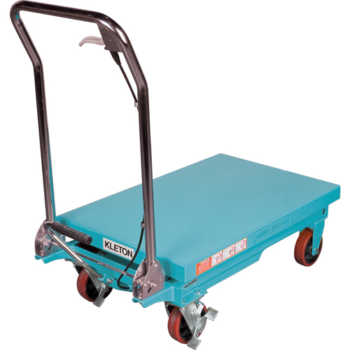 Heavy-Duty Hydraulic Scissor Lift Table, 32" L x 19-3/4" W, Steel, 660 lbs. Capacity Solutions industrielles ALPHA
