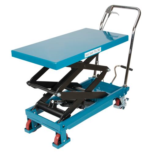 Heavy-Duty Hydraulic Scissor Lift Table, 35-3/4" L x 19-3/4" W, Steel, 770 lbs. Capacity Solutions industrielles ALPHA