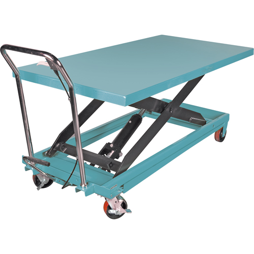 Table &eacute;l&eacute;vatrice robuste &agrave; ciseaux hydraulique, 63" lo x 31-7/8" la, Acier, Capacit&eacute; 1100 lb Solutions industrielles ALPHA