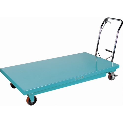 Table &eacute;l&eacute;vatrice robuste &agrave; ciseaux hydraulique, 63" lo x 31-7/8" la, Acier, Capacit&eacute; 1100 lb Solutions industrielles ALPHA
