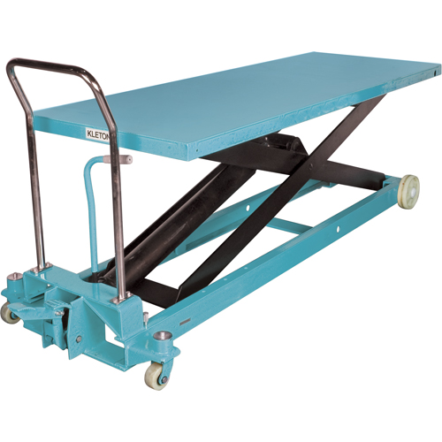 Heavy-Duty Hydraulic Scissor Lift Table, 80-1/8" L x 29-1/2" W, Steel, 2200 lbs. Capacity Solutions industrielles ALPHA