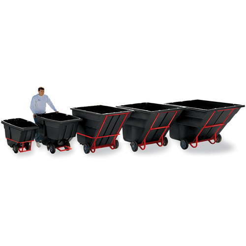 Tilt Truck, Polyethylene, 1-1/2 cu. yd., 1200 lbs. Load Capacity Solutions industrielles ALPHA