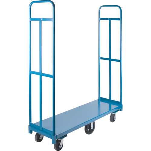 Chariot &agrave; plateforme U-Boat, 60" lo x 18" la x Capacit&eacute; 1500 lb, Roues en Caoutchouc Solutions industrielles ALPHA
