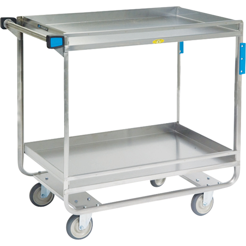 Guard Rail Carts, 2 Tiers, 23" W x 37-1/4" H x 38-5/8" D, 700 lbs. Capacity Solutions industrielles ALPHA