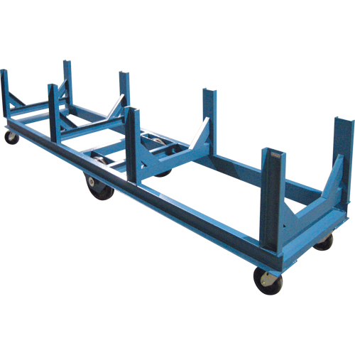 Chariot &agrave; berceaux, 120" lo x 28" la x 29" h, Capacit&eacute; de 5000 lb, Roue Ph&eacute;nolique Solutions industrielles ALPHA