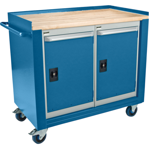 Industrial Duty Mobile Service Workbenches, Wood Surface Solutions industrielles ALPHA