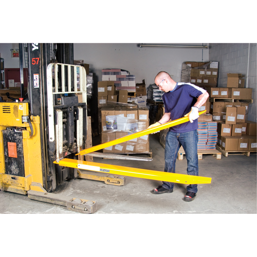 Rallonges de fourches, 72" l x 5" la, Pour des largeurs de fourches 4" Solutions industrielles ALPHA