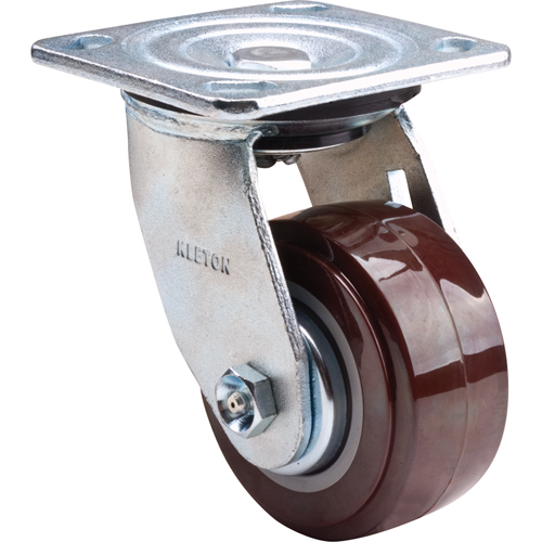 Roulette, Pivotant, 4" (101,6 mm), Polyur&eacute;thane,  Solutions industrielles ALPHA