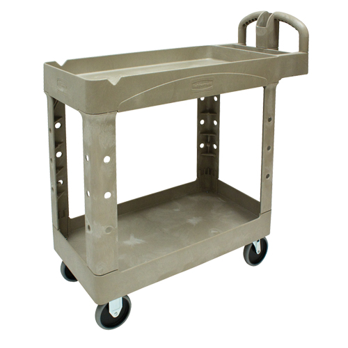Chariot utilitaire robuste - 4500-88, 2 tiers, 17-1/8" x 33-1/4" x 39", Capacit&eacute; 500 lb Solutions industrielles ALPHA