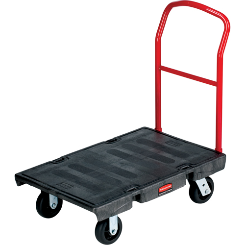 Chariot &agrave; plateforme robuste, 36" lo x 24" la, 2000 lb cap, Roues Polyol&eacute;fine Solutions industrielles ALPHA