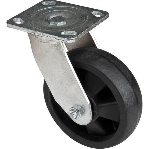 Roulettes haute temp&eacute;rature, Pivotant, 6" (152,4 mm), Nylon, 880 lb (399 kg) Solutions industrielles ALPHA