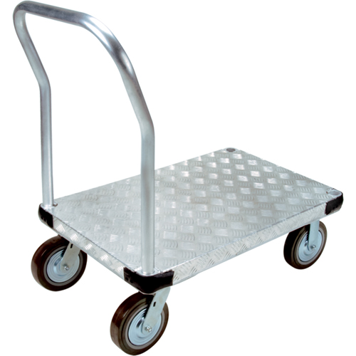 Aluminum Platform Truck, 24" W x 36" L, 4000 lbs. Cap., Polyurethane Wheels Solutions industrielles ALPHA