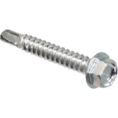 Self Drill Hex Washer, 1" x 10" L, Zinc Plated Solutions industrielles ALPHA