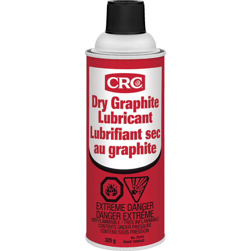 Lubrifiant au graphite sec, Canette a&eacute;rosol Solutions industrielles ALPHA