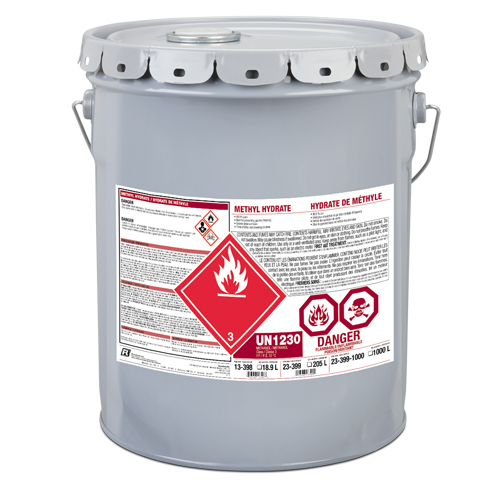 Hydrate de m&eacute;thyle, Seau Solutions industrielles ALPHA