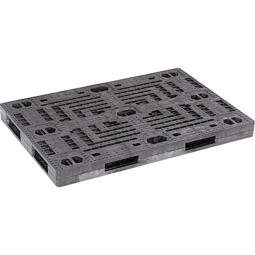 Palettes empilables extra longues, Acc&egrave;s de Quatre c&ocirc;t&eacute;s, 72" lo x 48" la x 5-4/5" h Solutions industrielles ALPHA