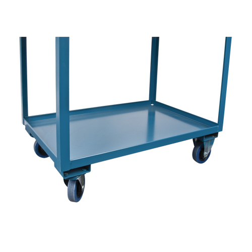 Chariots de service &agrave; bordure profonde, 2 Tiers, 24" la x 47" h x 36" p, Capacit&eacute; 1200 lb Solutions industrielles ALPHA