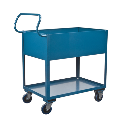 Deep Lipped Service Cart, 2 Tiers, 24" W x 47" H x 36" D, 1200 lbs. Capacity Solutions industrielles ALPHA