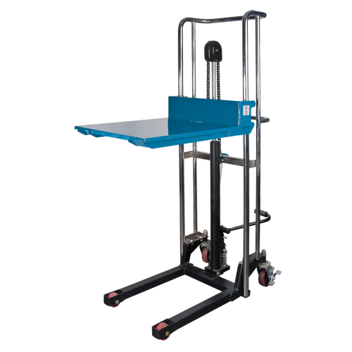 Hydraulic Platform Lift Stacker, Foot Pump Operated, 880 lbs. Capacity, 60" Max Lift Solutions industrielles ALPHA