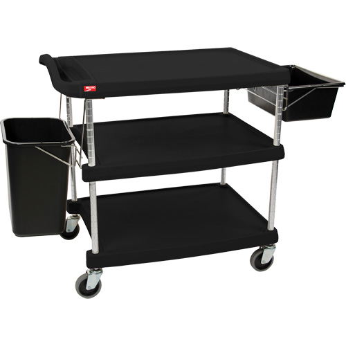 myCart Utility Cart, 3 Tiers, 20" x 35-1/2" x 30", 400 lbs. Capacity Solutions industrielles ALPHA