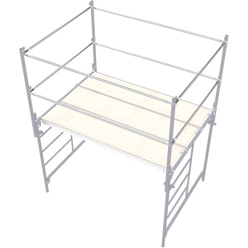Accessoires pour &eacute;chafaudage - Barre de retenue, Barre de retenue, 2" la x 48" h Solutions industrielles ALPHA