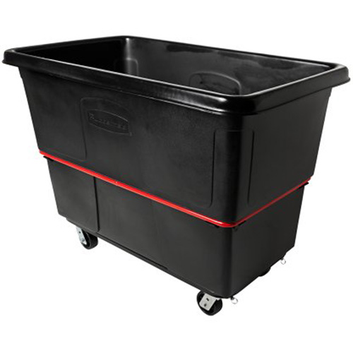 Chariot utilitaire &agrave; usage intensif, Plastique recycl&eacute; noir, 59"/34-5/8" lo x 34"/59-1/64" la x 42-1/16"/42-7/8" h, Volume 27 pi³, Capacit&eacute; 1200 lb Solutions industrielles ALPHA