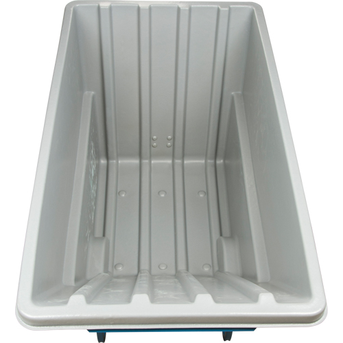 Chariot basculeur en acier, Poly&eacute;thyl&egrave;ne, 1,1 vg³, Capacit&eacute; de charge de 1250 lb Solutions industrielles ALPHA