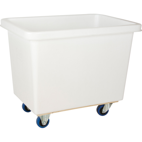 Tapered Wall Box Truck, White Polyethylene, 37" L x 26" W x 31" H, 9 cu. ft. Volume, 600 lbs. Capacity Solutions industrielles ALPHA