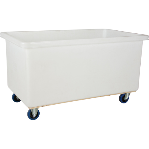 Straight Wall Box Truck, White Polyethylene, 57" L x 34" W x 33" H, 22 cu. ft. Volume, 600 lbs. Capacity Solutions industrielles ALPHA