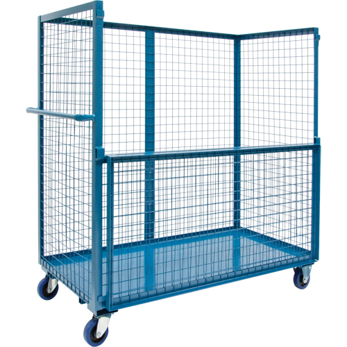 Chariot grillag&eacute; pour transport , Acier, 24" x 55" x 36", Capacit&eacute; 2400 lb Solutions industrielles ALPHA