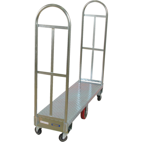 Chariot &agrave; plateforme U-Boat, 60" lo x 18" la x Capacit&eacute; 1750 lb, Roues en Polyur&eacute;thane Solutions industrielles ALPHA