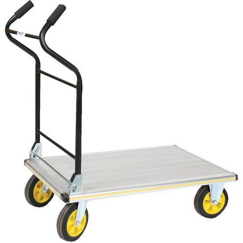 Folding Ergo-Handle Platform Truck, Aluminum, 660 lbs., 35-1/2" L x 24" W, 41" High Solutions industrielles ALPHA