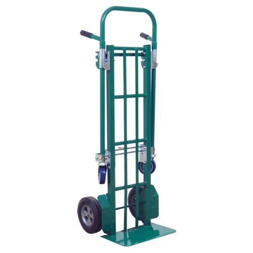 Diable transformable &eacute;conomique Greenline - E-CON, Acier, Capacit&eacute; 800 lb Solutions industrielles ALPHA
