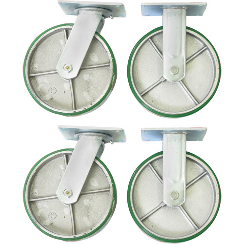 8" Caster Set for Platform Truck Solutions industrielles ALPHA