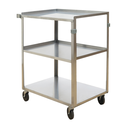 Shelf Carts, 3 Tiers, 18" W x 32" H x 27-3/8" D, 500 lbs. Capacity Solutions industrielles ALPHA