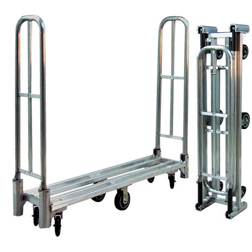 Aluminum U-Boat Folding Utility Cart, 16" W x 60" L, 1500 lbs. Cap., Polyurethane Wheels Solutions industrielles ALPHA